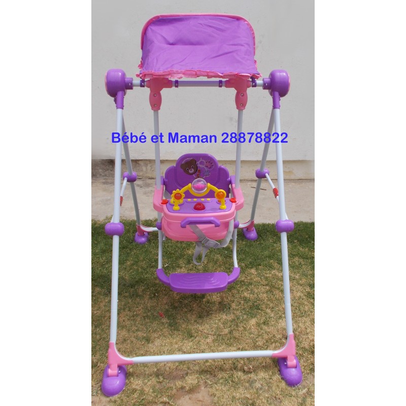 Balancoire Musicale Ours K002 Rose