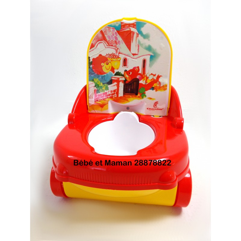 Pot de toilette Mercedes musical (Rouge)