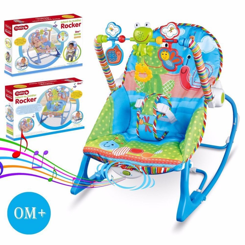 Transat Vibrant Musical Ibaby Evo Bleu